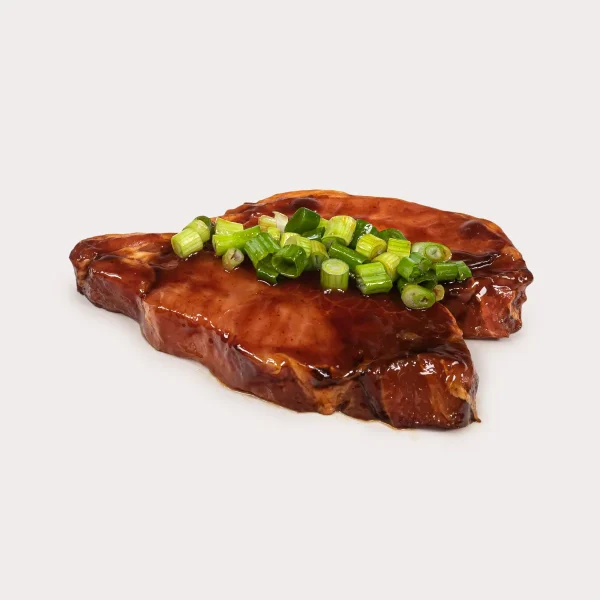 Pork Loin Chop, Boneless, Maple Bourbon, 6oz 2 Pack (170g Each)
